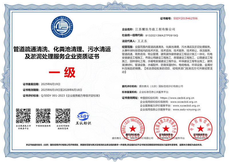 东城企业资质证书